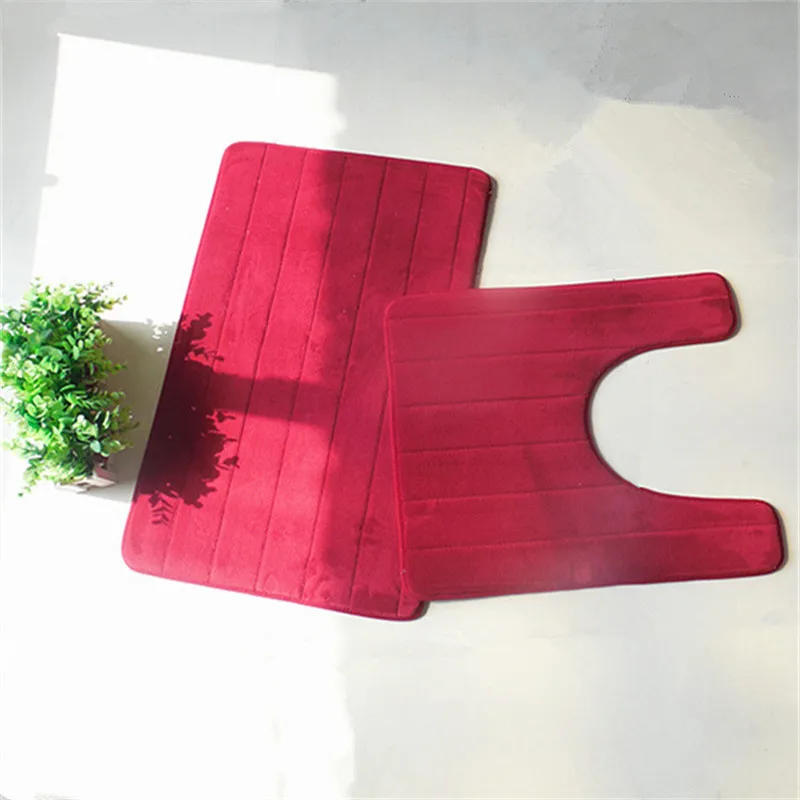 Новая модель супер мягкие коврик для унитаза 2 шт./компл. адсорбции воды Wc