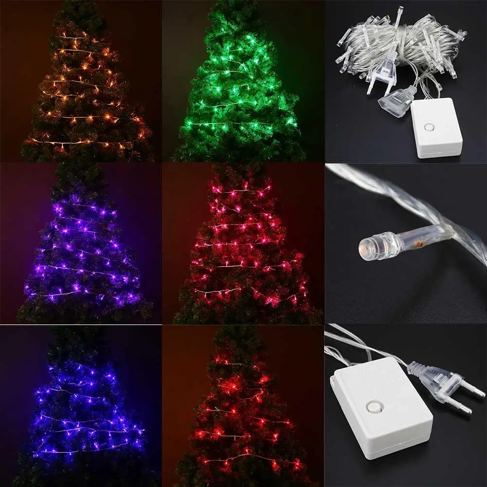 

Modern Led EU Lights Garland 10M 100LED String Light Christmas/Wedding/Party Decoration Light Lamp Fairy Light String Decor