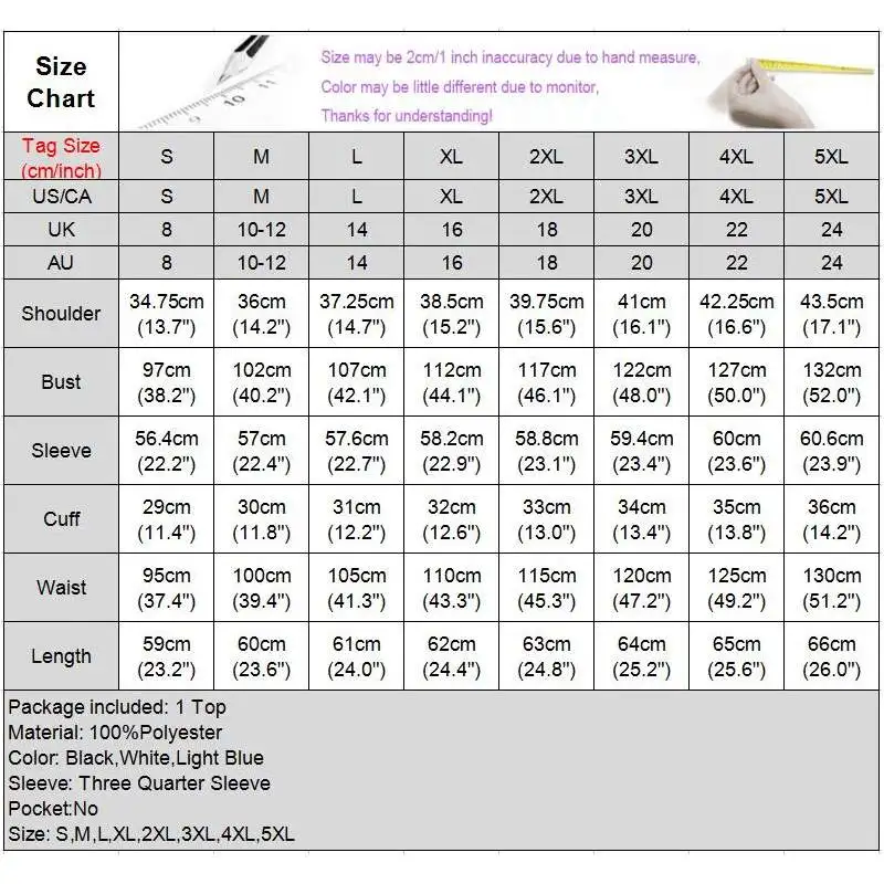 

Women Tunic 2021 VONDA Casual 3/4 Sleeve Crew Neck Shirts Beach Holiday Pleated Blouse Party Tops Blusas Femininas Oversized