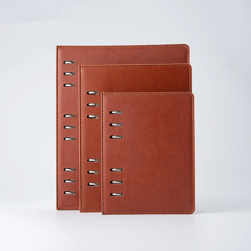 Блокнот для записей на заказ A5/A6 коричневый кожаный с бархатной подкладкой |