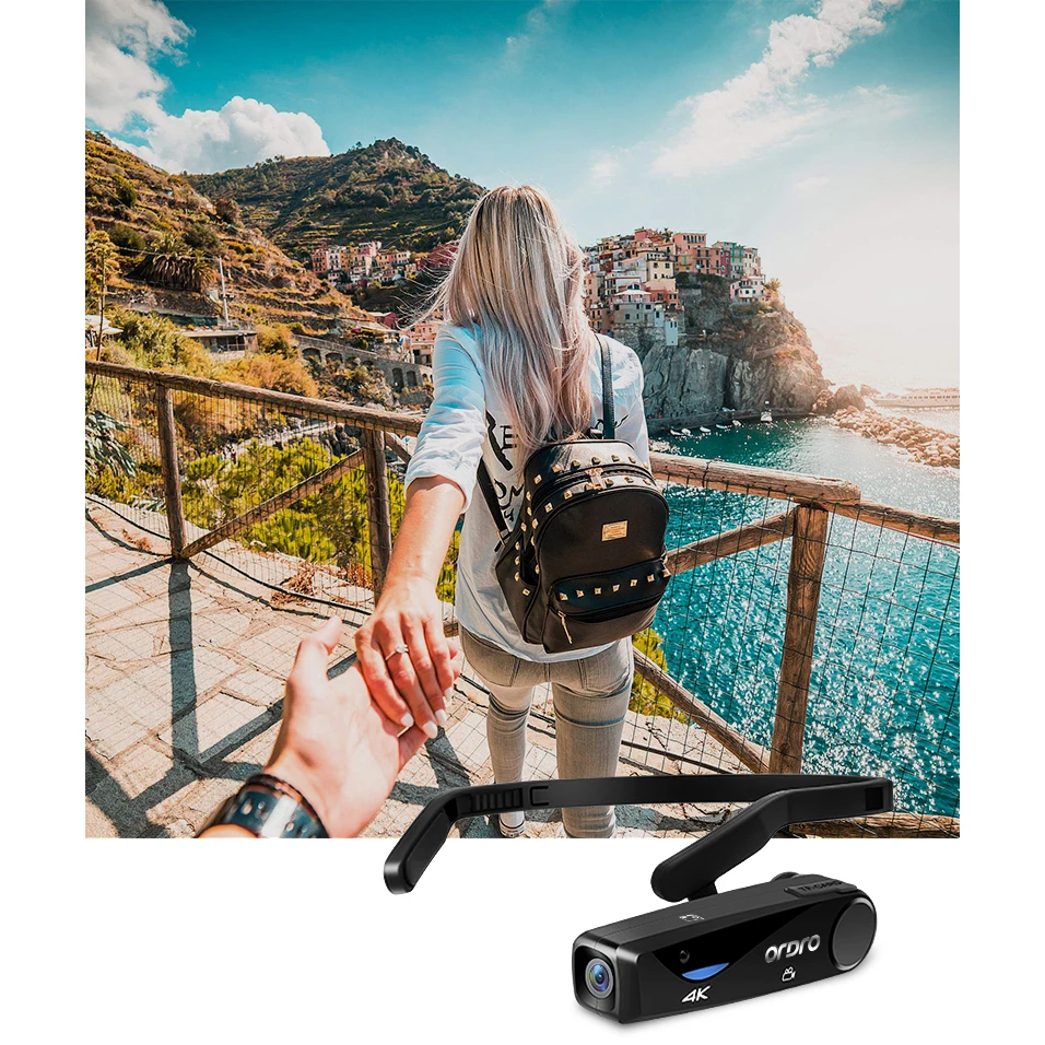 Портативная видеокамера 4K Цифровая для блогера Ordro EP6 FPV POV s с дистанционным