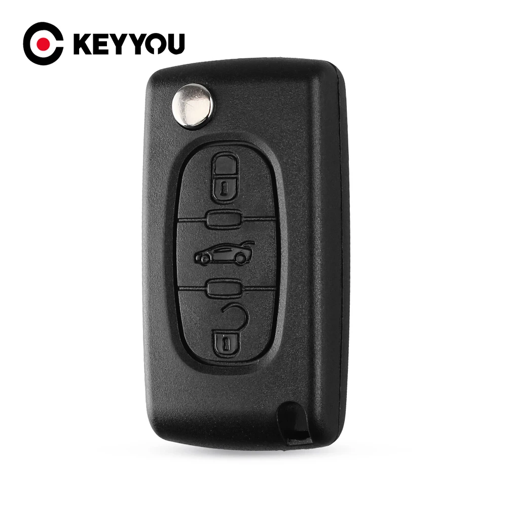 Раскладной чехол KEYYOU 20x для Peugeot 307 308 407 607 CE0536|Ключ от авто| |