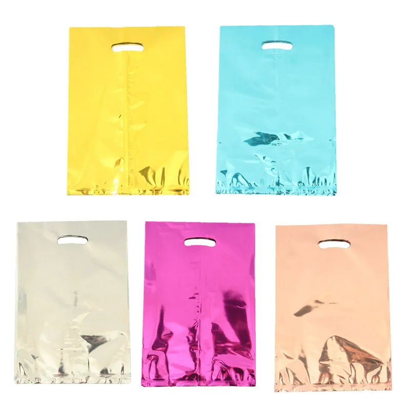 30 шт. металлические мешки для конфет розовое золото|Подарочные сумки и упаковка| |