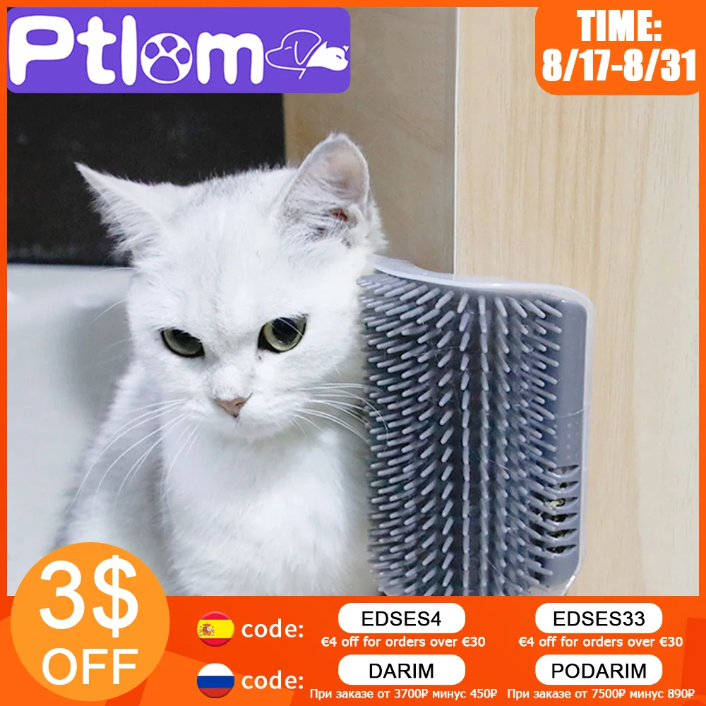 Расческа для кошек С Кошачьей Мятой мягкая Массажная расческа ухода за щетка