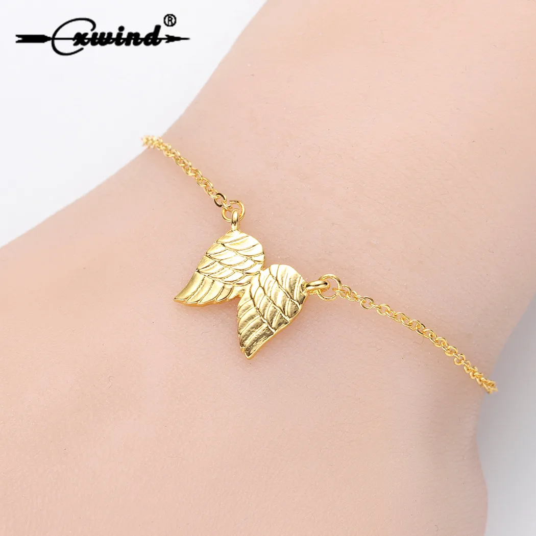 Браслет Cxwind из нержавеющей стали Женский изящный регулируемый браслет-цепочка с