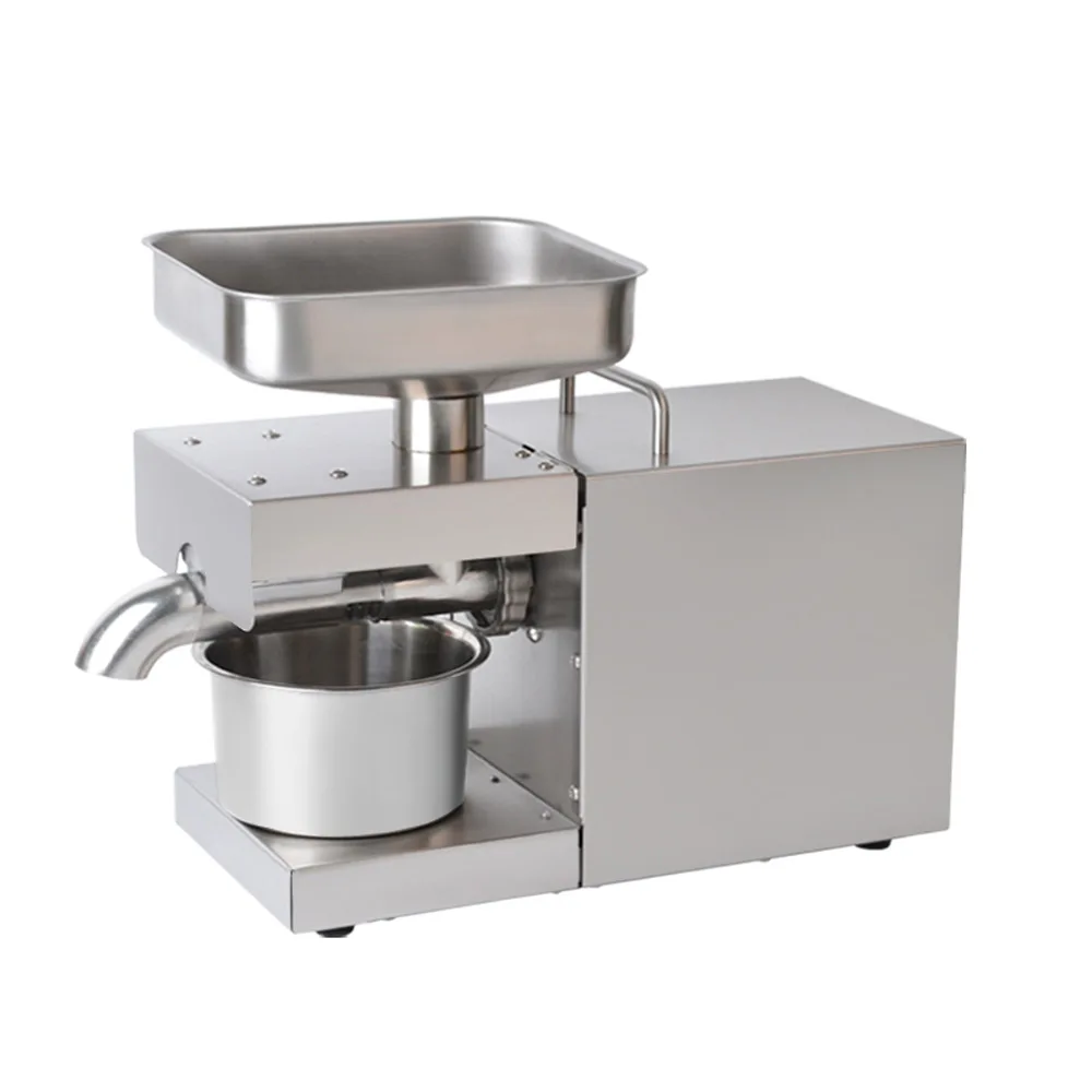 Automatic Household Business Stainless Squeezing Machine Screw Cold Oil Press Sunflower Seeds Peanut Olive Extraction Equipment |