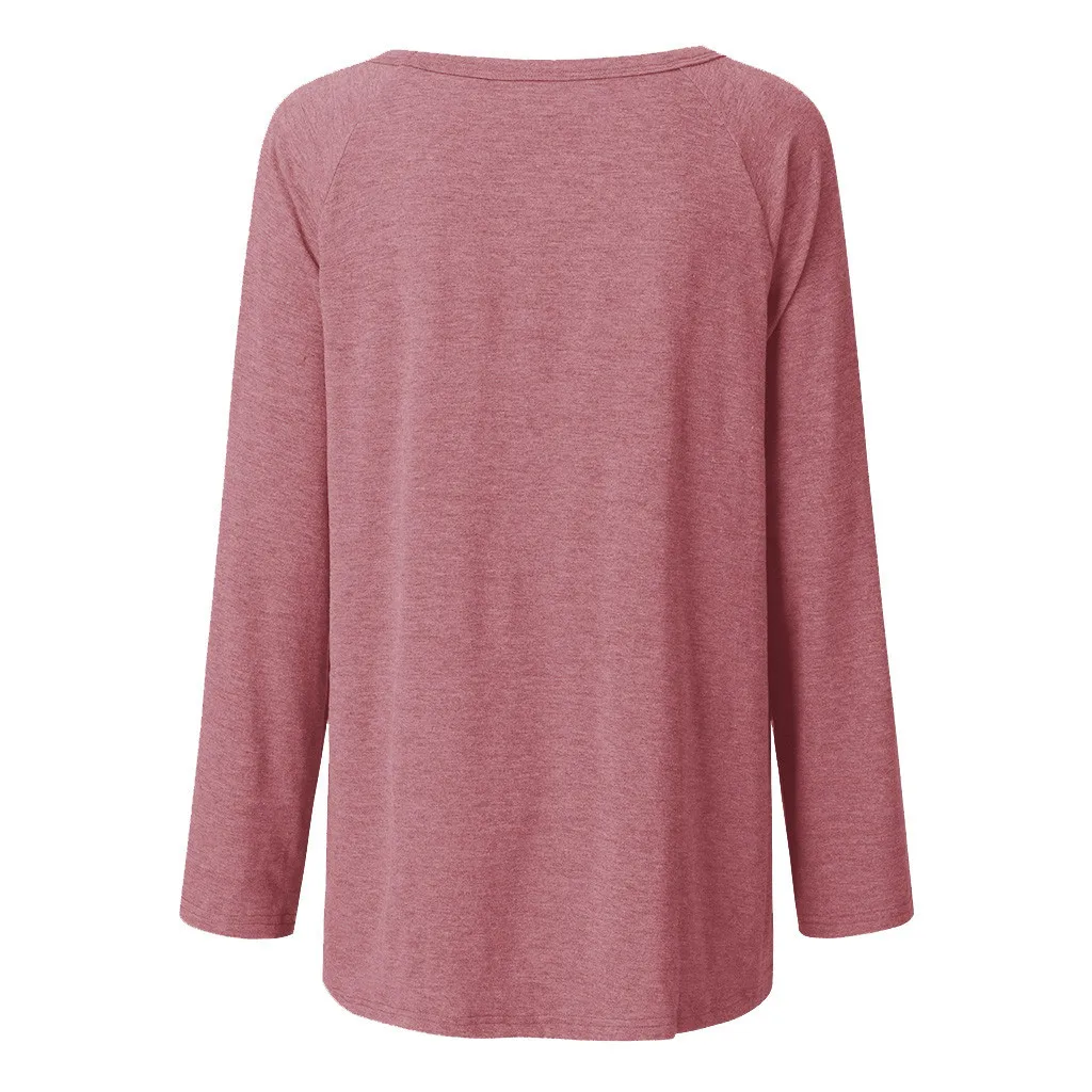 

Christmas Print T Shirt Women T-Shirt Oversized Casual Loose Long Sleeve Tops Female Pullover Plus Size Irregular Hem Tshirt
