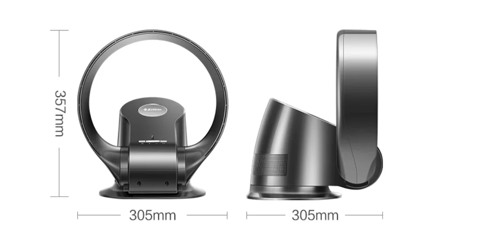 Вентилятор без лопастей 2019 бесшумный с функцией дистанционного тайминга 12