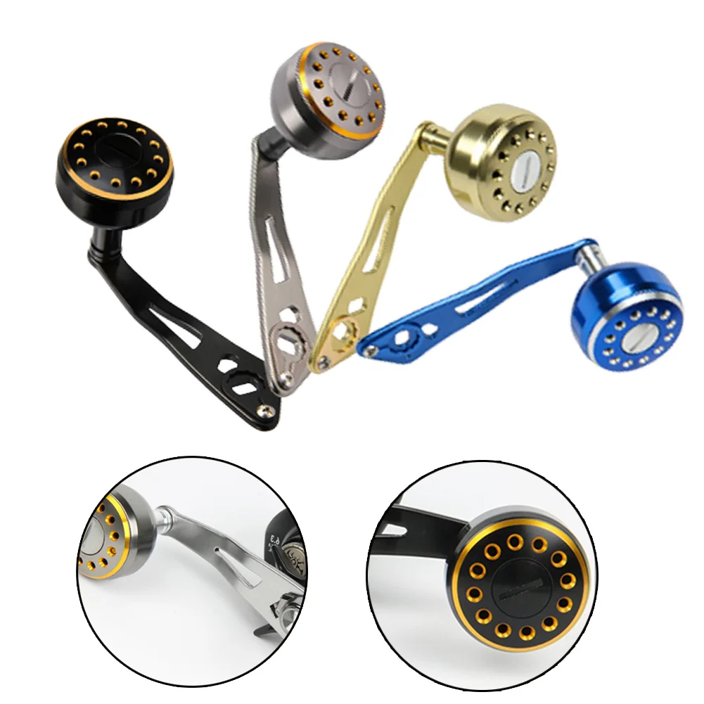 

Рыболовная катушка с ручкой, высокопрочные инструменты, аксессуары, снасти для катушки, ручка из алюминиевого сплава, 38 мм, рыба, снасти