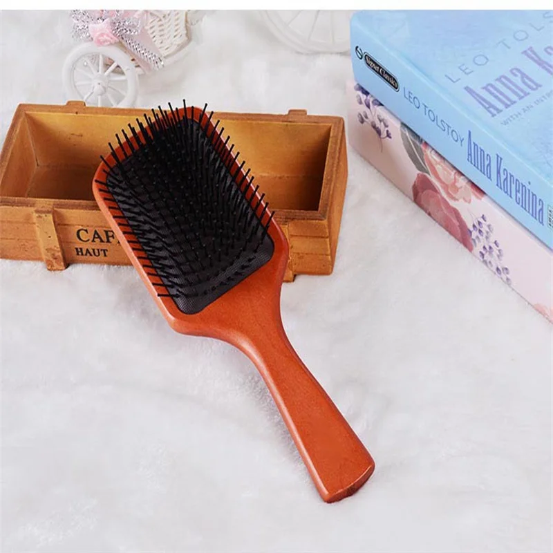 

Щетка для волос массаж на воздушной подушке Расчёска деревянная Массажная расческа Красота спа массажер массажная расческа предотвращает ...