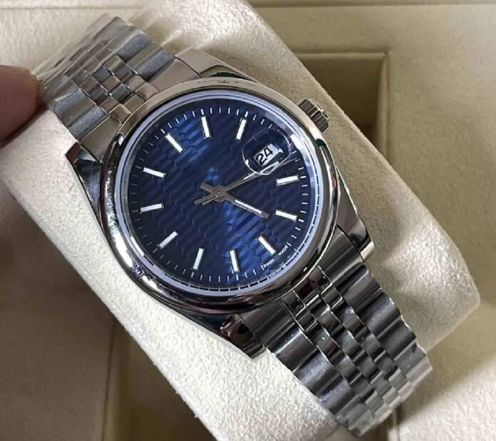 

Smooth Bezel Green Dial Steel Mens 36mm Sapphire Glass Watch Automatic Mechanical Stainless Oyster Perpetual Turquoise