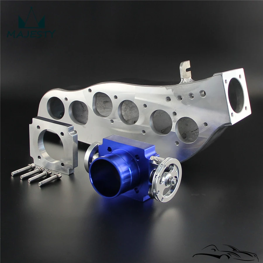 Впускной коллектор + 65 мм корпус дроссельной заслонки подходит для N * issan S kyline RB20DET