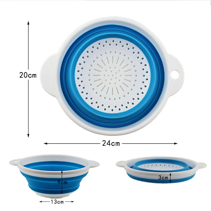 Ветряная Цветочная мойка овощные Фрукты складная пластиковая корзина