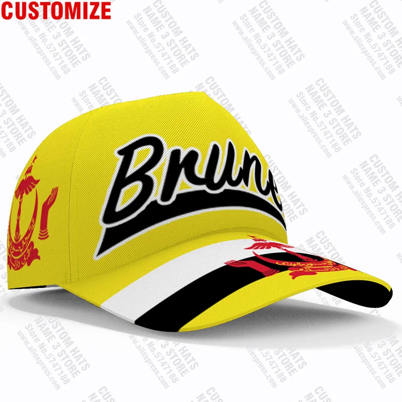 Бейсболки с логотипом команды Бруней кепки индивидуальным именем и номером для