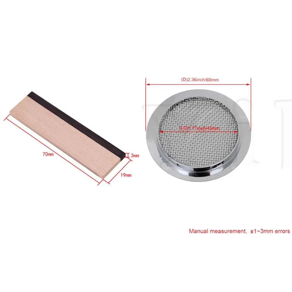 

6PCS Chrome Dobro Guitar Sound Hole Covers with Spider Bridge for Guitar