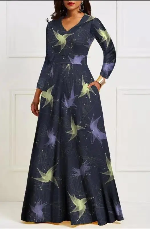 African Dress for Women Africa Print Clothing Bazin Traditional Dashiki Danshiki Tunic Party Boho Maxi | Тематическая одежда и