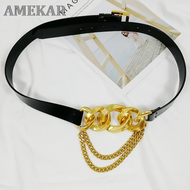 Gold chain belt Z A luxury brand belts for women high quality 2021 strass cinturones para mujer D letter ceinture femme cintos