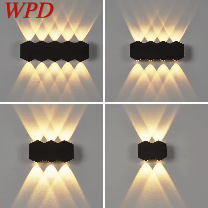 

WPD Wall Light Fixture Creative Modern Outdoor Waterproof Sconces Lamp Decorative For Home Corridor