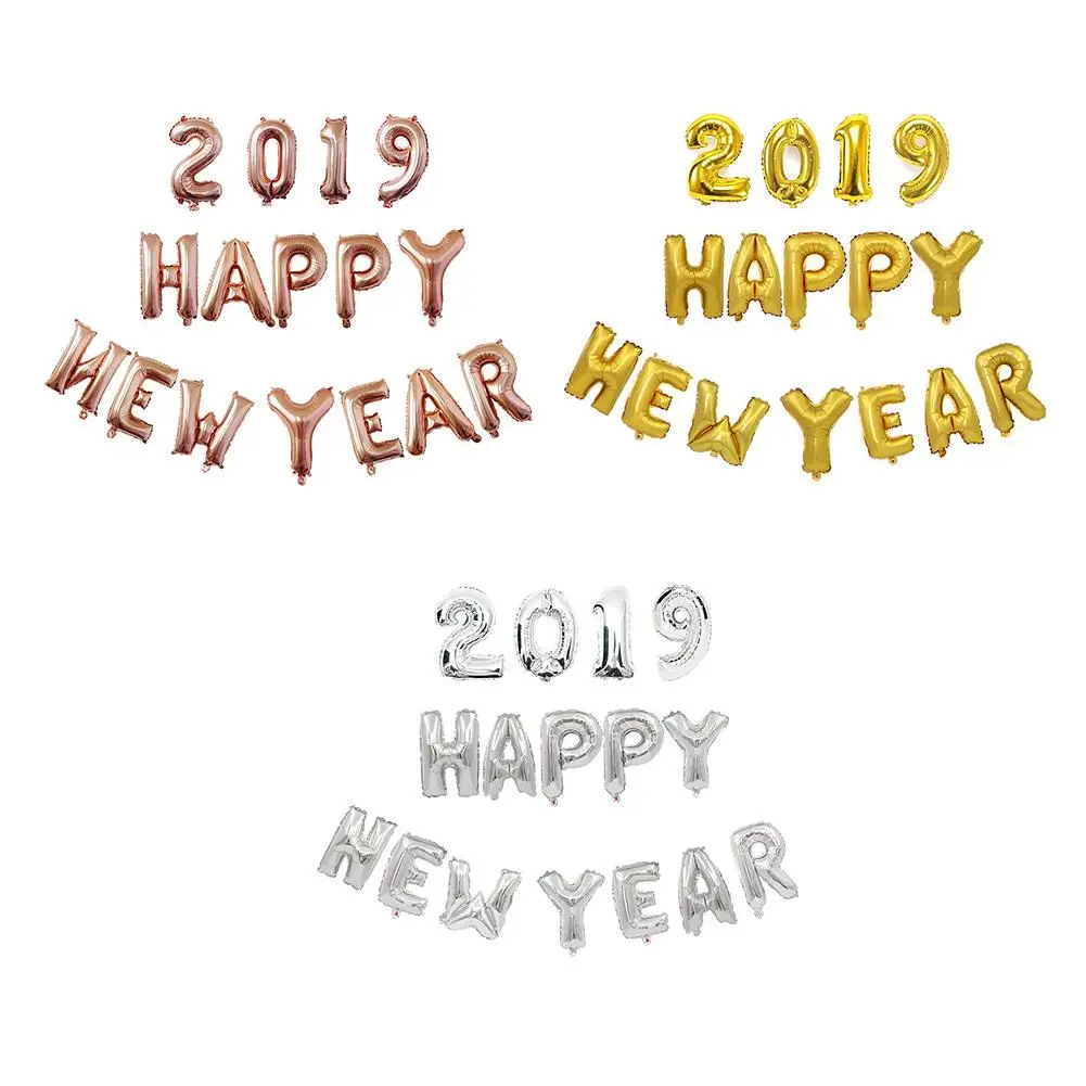 С Новым Годом 2019 набор воздушных шаров Украшение Вечерние | Дом и сад