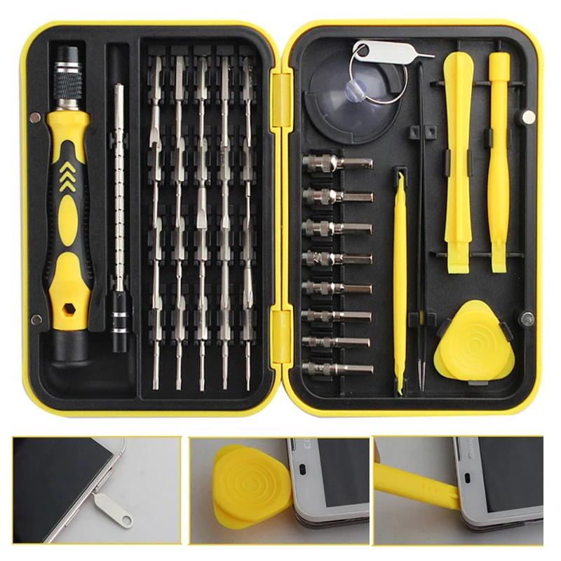 Многофункциональный Набор отверток с присоской для ноутбука и мобильный телефон