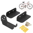 3 шт.компл. металлическая настенная стойка для велосипеда, Горизонтальное настенное крепление для велосипеда, система подвешивания с крючками, настенный держатель для велосипеда, стойка для велосипеда
