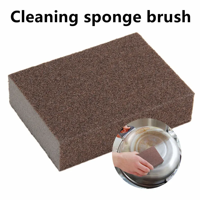 Золото просто песчанных пробок Чистящая губка щетка для дома Очищающий