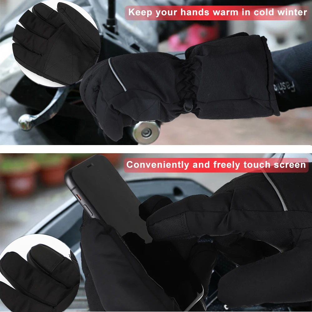 

Winter Thermal Gloves Waterproof Electric Heated Gloves Outdoor Heating Gloves Windproof Hand Protector Brace Battery Powered
