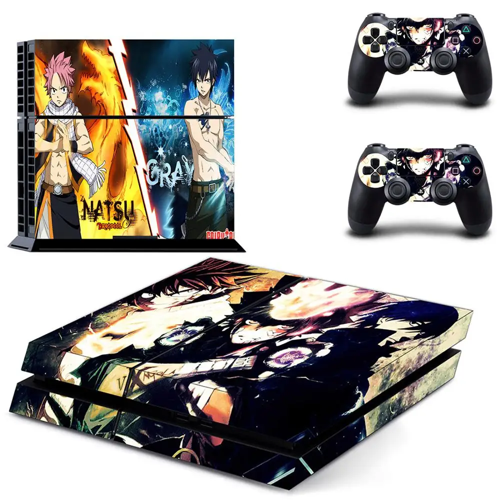 Наклейки Fairy Tail PS4 s Play station 4 наклейки для консоли PlayStation и контроллера Скины