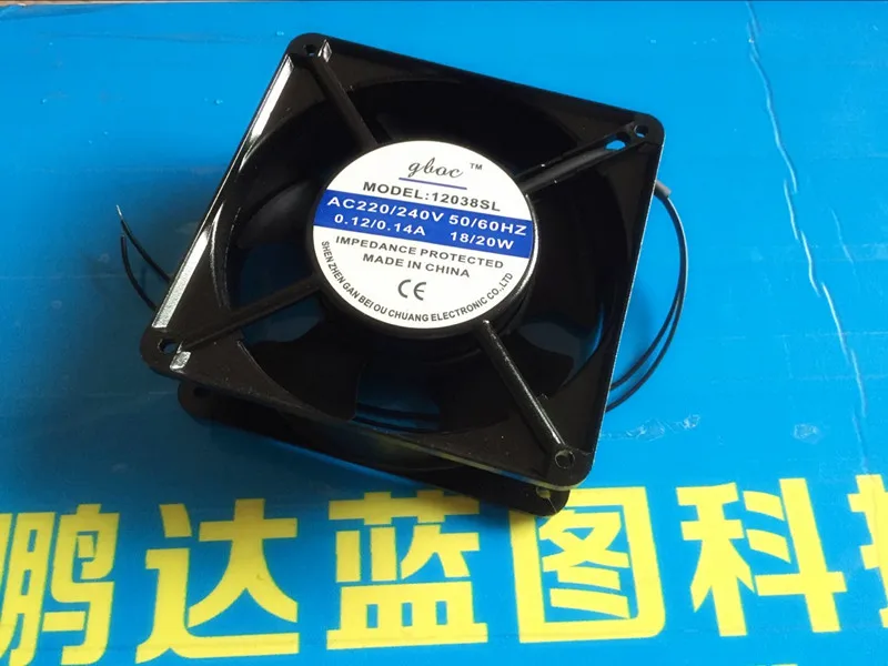

The new 220 v, 110 v, 380 v 12038 12025 12 cm ac cabinet cooling fan
