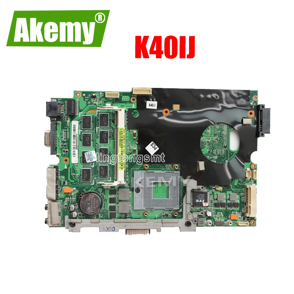 Отправить CPU K50IJ материнская плата REV 2 1 для Asus K40IJ K40AD K40AF K50AD K50AF Ноутбука