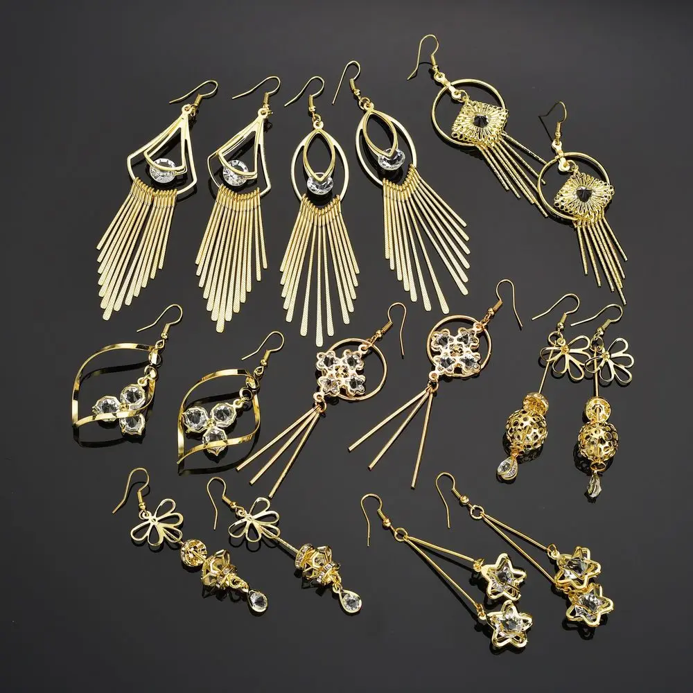 

Изысканные металлические серьги Hello Miss в стиле панк, матовые геометрические серьги с кисточками, аксессуары для одежды, женские серьги, ювел...