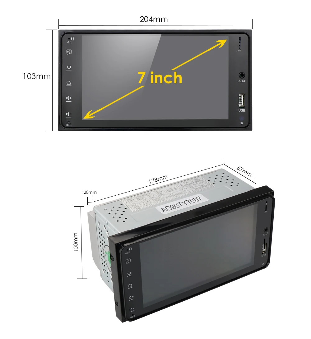 Hizpo Android 6 2 дюймов для Toyota Corolla Prado 4RUNNER Hilux FJ Cruiser Tundra Echo gps RAV4 Автомобильная Bluetooth