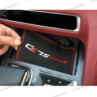 lsrtw2017 latex car door cup storage box slot mat for changan cs75 plus 2020 2021 cs75plus accessories auto interior