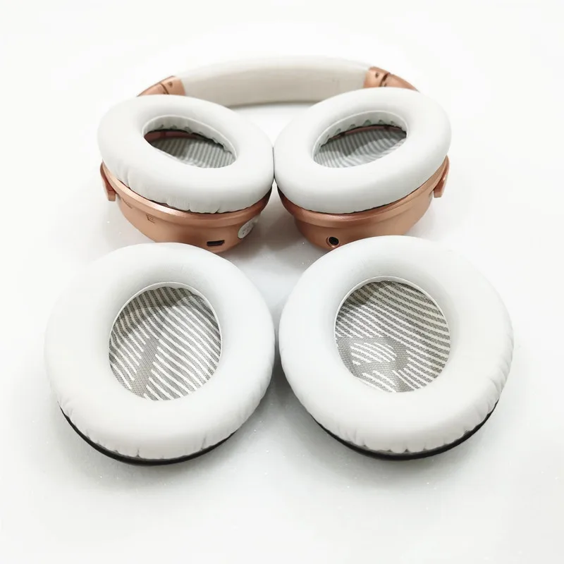 Сменные амбушюры из Протеиновой кожи поролоновые для наушников BOSE NC700 с