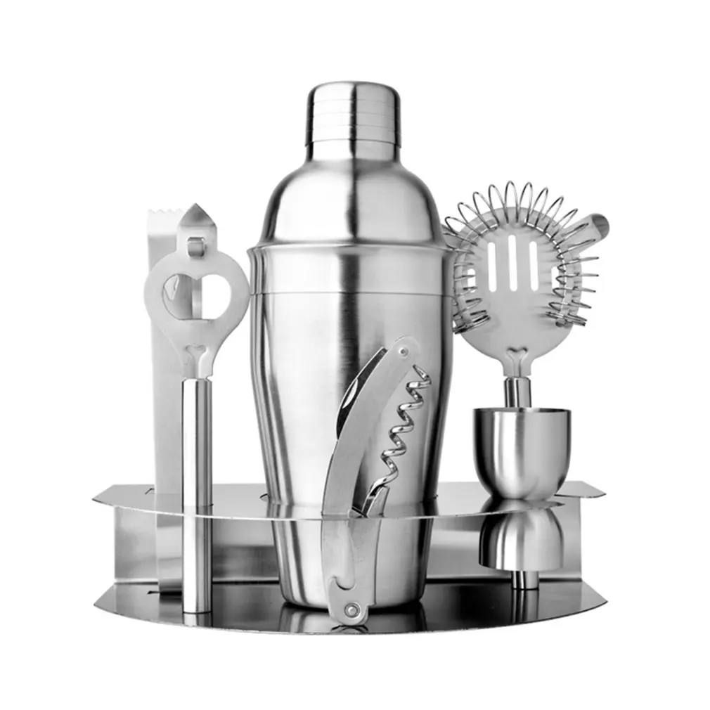 7 шт./компл. Нержавеющая сталь шейкер Смеситель мерная чашка комплект снег грамм чашки Барные инструменты