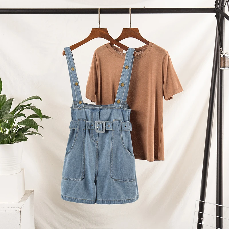 Летняя коллекция 2019 года женская одежда большого размера модные джинсовые брюки