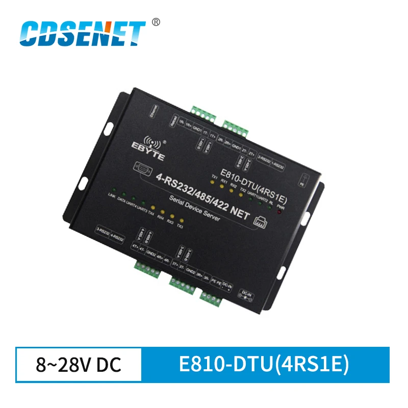 

RS232 RS485 to Ethernet RTU UDP TCP Data Transceiver E810-DTU(4RS1E) Industrial Modbus Converter Modem