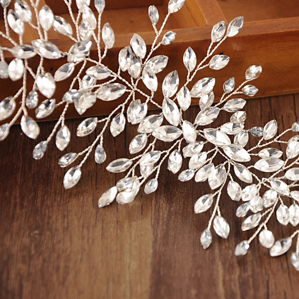 TRiXY H237 Роскошная Свадебная повязка на голову Стразы Корона Свадебные аксессуары