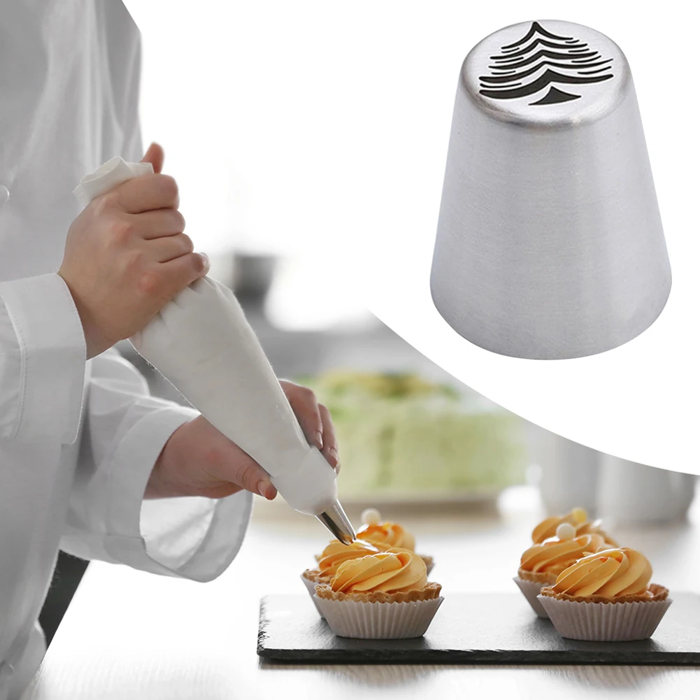 

Christmas Cake Decorating Piping Tips Stainless Steel Russian Nozzles Tulip Rose Cream DIY Pastry Icing Cupcake Head Dessert