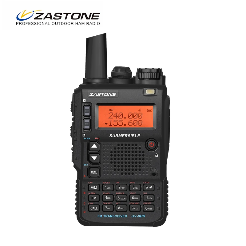 Рация Zastone UV-8DR VHF/UHF 136-174 МГц 240-260 400-520 трехдиапазонная 128 CH UV8DR двухсторонняя