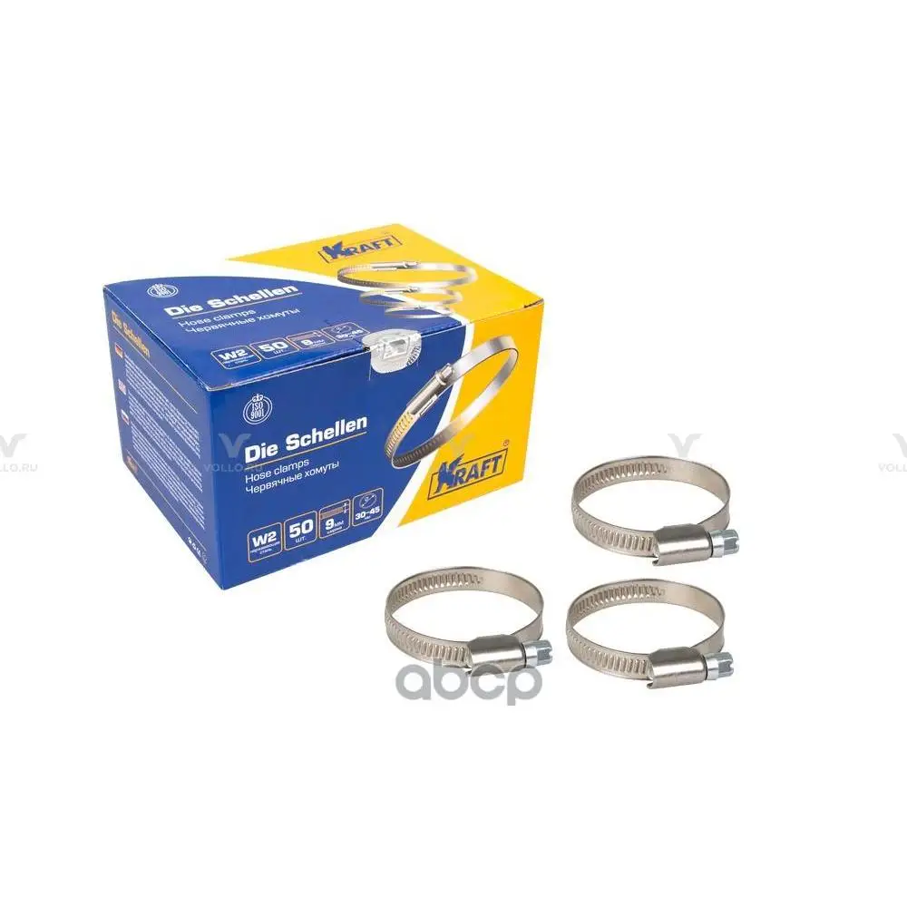 KRAFT KT 880406 Хомут 30 45 мм (нержавеющая сталь) OBERKRAFT| |