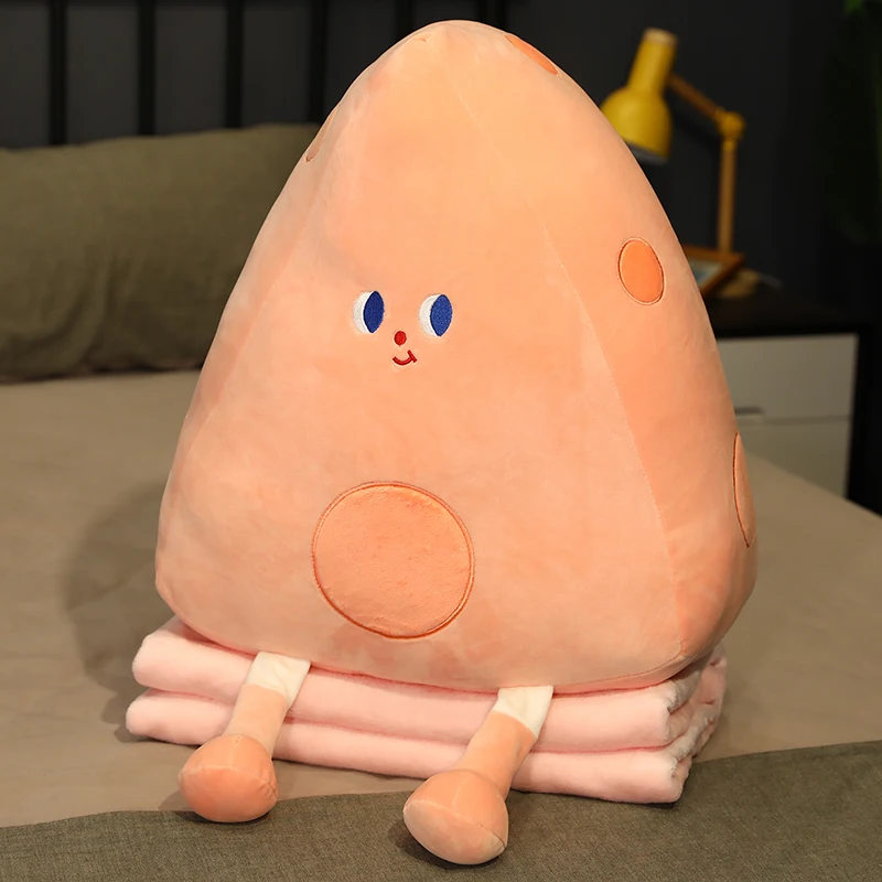 Милая забавная желтая швейцарская Подушка 3 в 1 30-50 см мягкая диванная подушка для