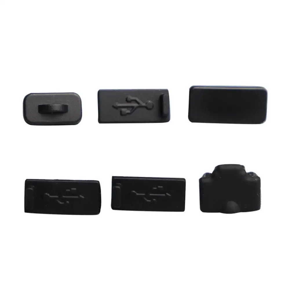 

6Pcs/Set Dust Plugs Set USB HDM Interface Anti-dust Game Accessories Cover Dustproof For PS5 Parts Plug Console F1L7