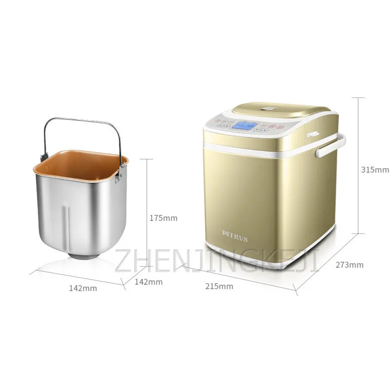 

Home Bread Machine Automatic Small Rub With Surface Multifunction Power Off Memory Intelligent Spread Fruit Breakfast Machine