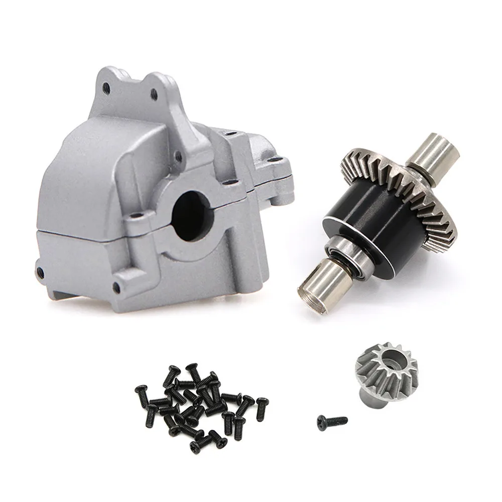 

Metal Gearbox Differential Gear Set for WLTOYS 144001 1:14 RC Car Upgrade Parts