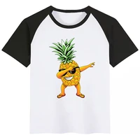 dabbing pineapple new kids girls boys summer casual tshirt printed children clothes tops cute kids baby short sleeve t shirt