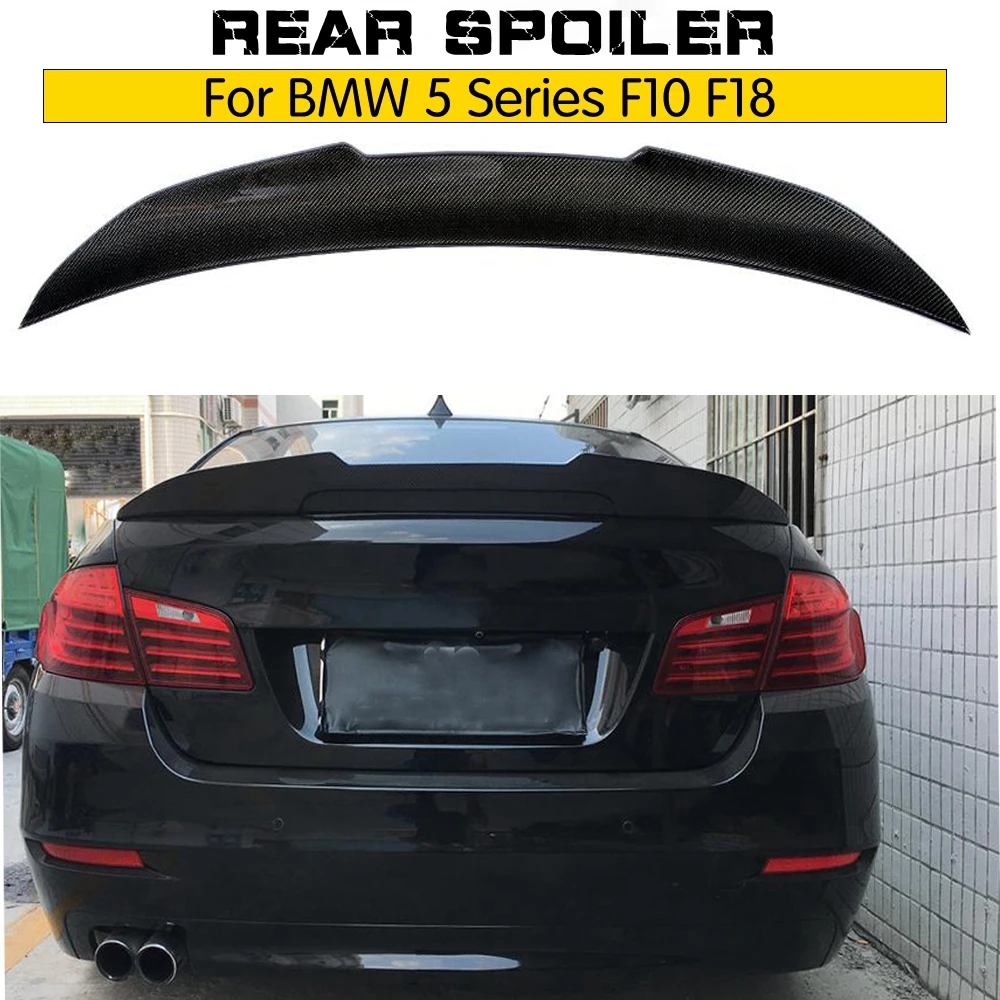 Спойлер для BMW 5 серии F10 F18 2010-2017 седан УГЛЕРОДНЫЙ спойлер M5 крылья заднего