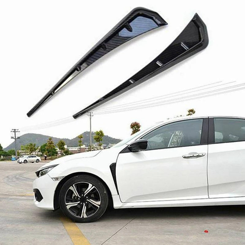 

Car Side Fender Vent Cover Fender Decoration Side Wing Air Vent Hood Intake Fender Cover for Honda Civic