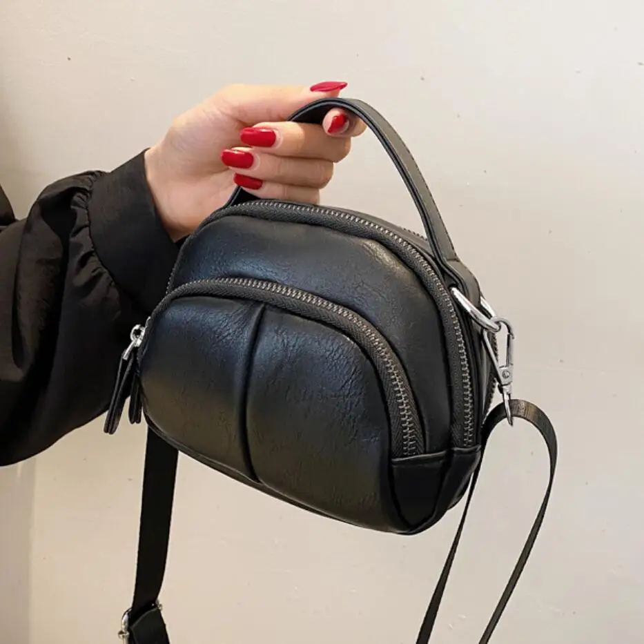 

Simple Casual Square Tote bag 2021 New Quality PU Leather Women's Designer Handbag Wide Shoulder strap Shoulder Messenger Bag