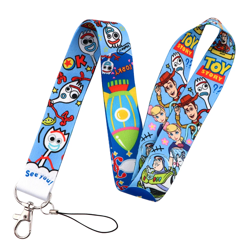 

YQ208 Toy Story Neck Strap Cartoon Lanyard Phone Rope for Pendant Keys ID Badge Holder Keychain Cord Keyring Hang Rope Lariat